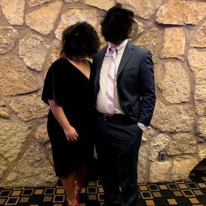 Express Black Velvet dress